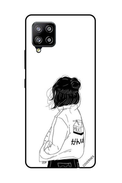 Covernex غطاء حماية لهاتف سامسونج جالاكسي M42 5G فتاة تفكر بعمق كبير