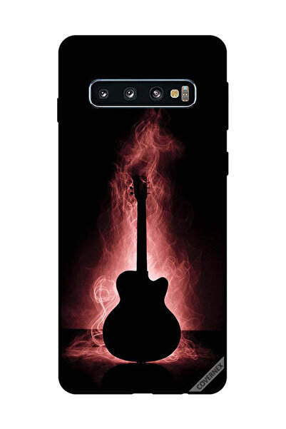 Covernex غطاء حماية لهاتف سامسونج جالاكسي S10 بتصميم انعكاس جيتار في الظلام