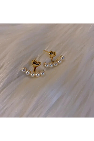 Choice imitation pearl Imitation Pearl Earrings For Women Heart Round Stud Ea...