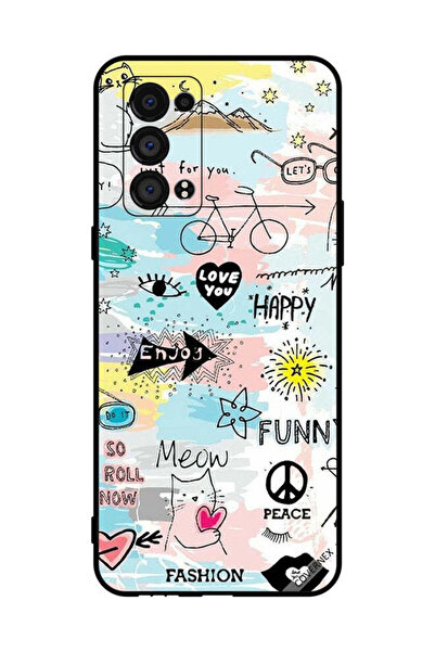 Covernex غطاء حماية لهاتف Oppo Reno6 Pro 5G Doodle Meow Enjoy