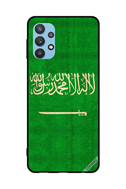 Covernex غطاء حماية لهاتف سامسونج جالاكسي M32 5G بعلم المملكة العربية السعودي...