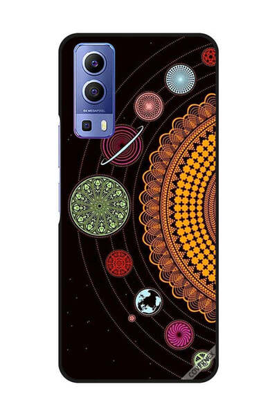 Covernex غطاء حماية لهاتف Vivo Y72 5G بأشكال ماندالا الفضائية