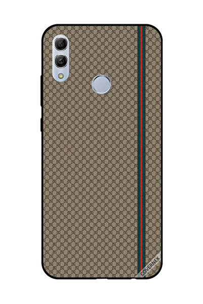 Covernex غطاء حماية لهاتف Honor 10 Lite بخطوط حمراء وخضراء على نمط بني