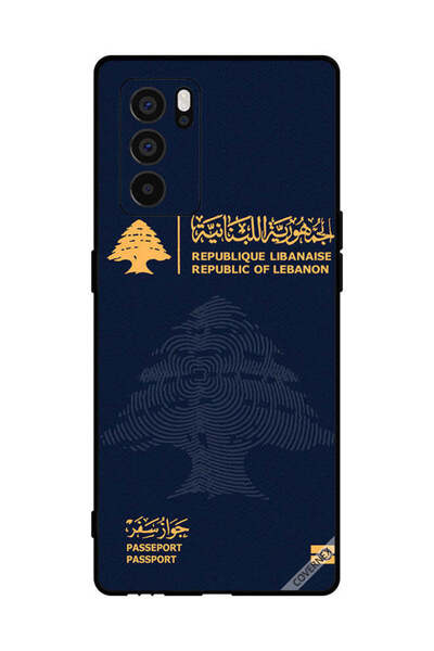 Covernex غطاء حماية لهاتف Oppo Reno6 Pro+ 5G جواز سفر لبناني