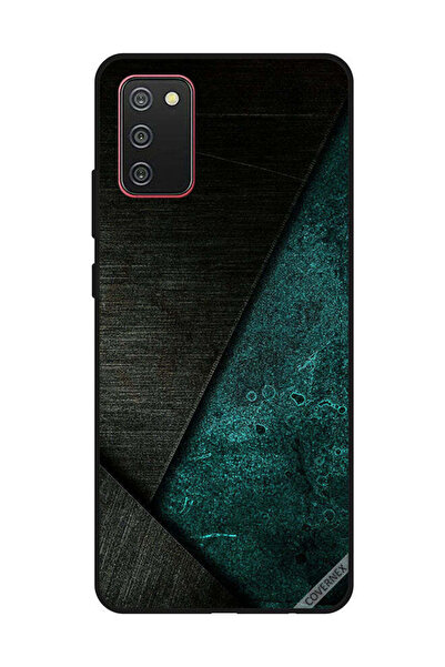 Covernex غطاء حماية لهاتف سامسونج جالاكسي A02s/F02s بنمط أسود وأخضر غامق