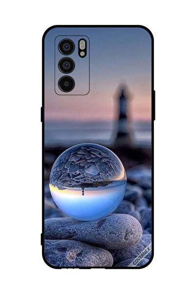Covernex غطاء حماية لهاتف Oppo Reno6 5G، تصوير رائع للطبيعة في زجاج دائري