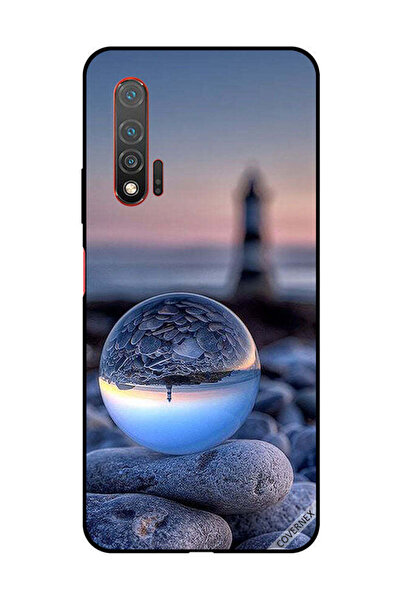 Covernex غطاء حماية لهاتف هواوي نوفا 6 5G، تصوير رائع للطبيعة في زجاج دائري