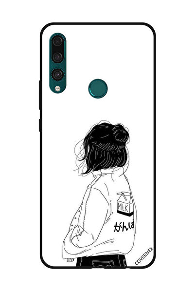 Covernex غطاء حماية لهاتف هواوي Y9 Prime 2019 فتاة تفكر بعمق كبير