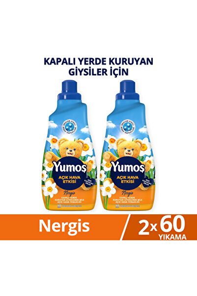 Yumoş Yumoş Açık Hava Etkisi Konsantre Çamaşır Yumuşatıcısı Nergis 1440 Ml 60...