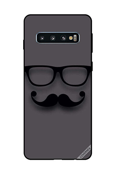 Covernex غطاء حماية لهاتف سامسونج جالاكسي S10 - أسود - زجاج وشارب