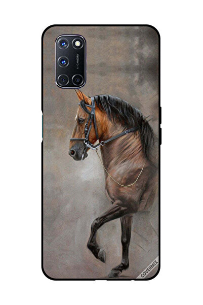 Covernex غطاء حماية لهاتف OPPO A52/A72/A92 صورة حصان عتيقة