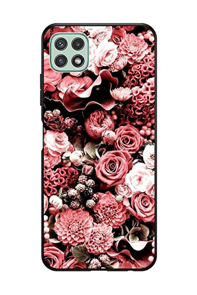 Covernex Protective Case Cover For Samsung Galaxy A22 5G Peach Roses 2