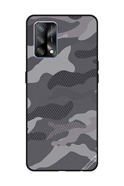 Covernex Protective Case Cover For OPPO A74/F19 4G Grey Camouflage Pattern