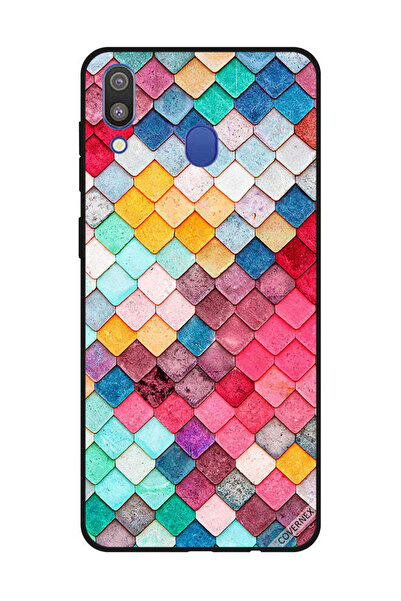 Covernex غطاء حماية لهاتف سامسونج جالاكسي M20 بنمط مربع ماسي
