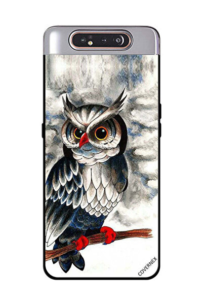 Covernex Protective Case Cover For Samsung Galaxy A80 Owl Drawing Art