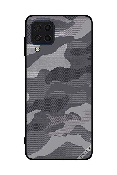Covernex Protective Case Cover For Samsung Galaxy M32 4G Grey Camouflage Pattern