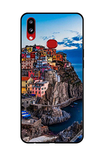 Covernex غطاء حماية لهاتف سامسونج جالاكسي A10s - منازل ملونة على البحر