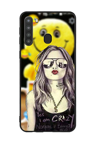 Covernex غطاء حماية لهاتف سامسونج جالكسي A21 نعم أنا مجنون، العادي ممل