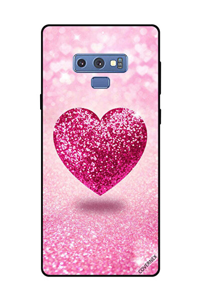 Covernex غطاء حماية لهاتف سامسونج جالاكسي نوت 9 - قلب وردي لامع