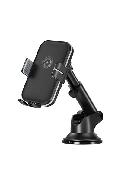 OEM Suport Auto cu Incarcare Wireless, 15W, QC., Prindere Ventuza, Indicator ...