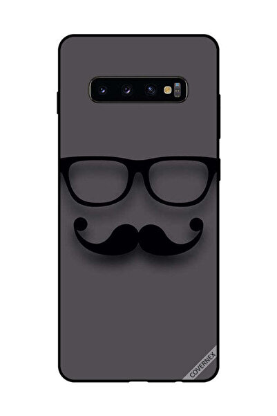 Covernex غطاء حماية لهاتف سامسونج جالاكسي S10 بلس، زجاج أسود وشارب