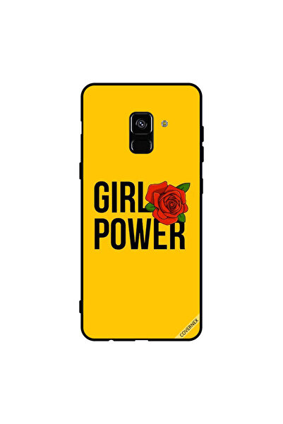 Covernex غطاء حماية لهاتف سامسونج جالاكسي A8+ (2018) - قوة الفتاة الصفراء
