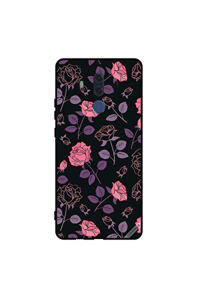 Covernex غطاء حماية لهاتف هواوي ميت 10 برو - زهور وردية وأرجوانية