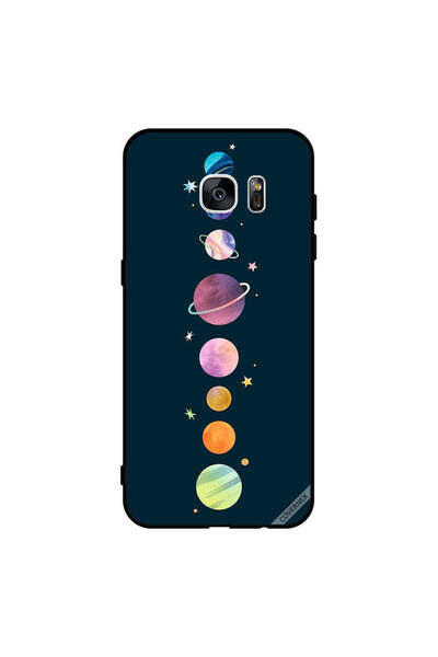 Covernex غطاء حماية لهاتف سامسونج جالاكسي إس 7 إيدج - الفضاء والنجوم
