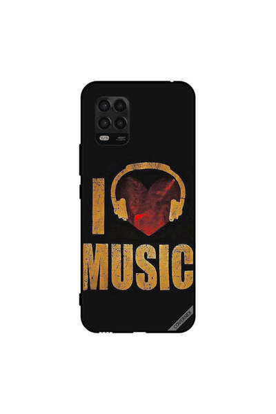 Covernex غطاء حماية لهاتف شاومي مي 10 لايت 5G - أنا أحب الموسيقى فينتاج