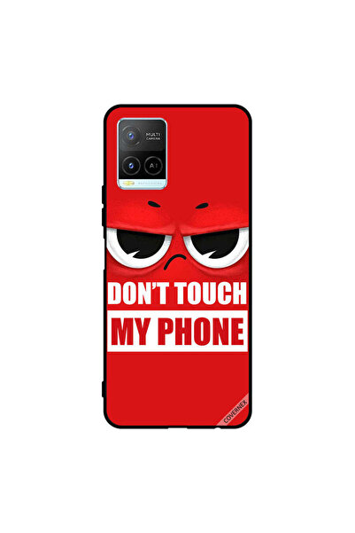 Covernex Protective Case Cover For Vivo Y32 Don't Touch My Phone Red