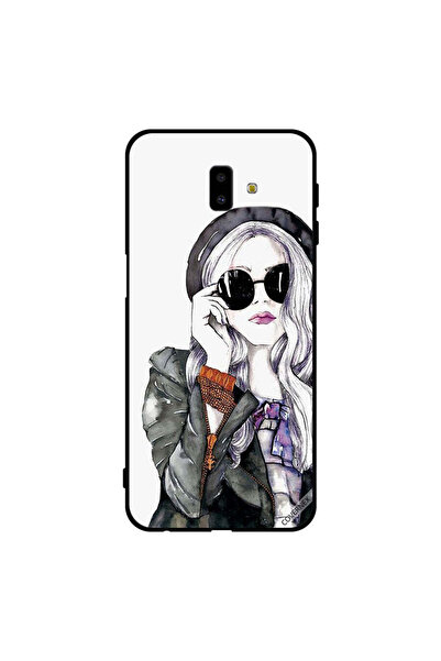 Covernex Protective Case Cover For Samsung Galaxy J6+ Black Glass Stylis Cute...