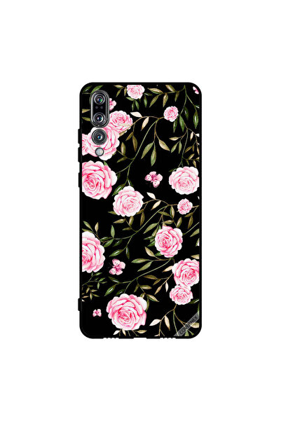 Covernex غطاء حماية لهاتف هواوي بي 20 برو - ورود وردية في باقات من الأوراق ال...
