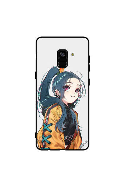 Covernex غطاء حماية لهاتف سامسونج جالاكسي A8+ (2018) فتاة لطيفة تشعر بالبرد