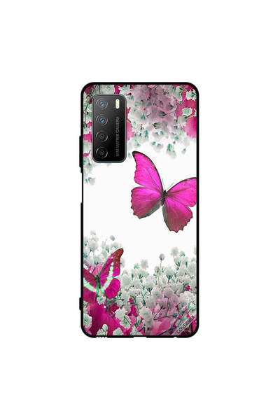 Covernex Protective Case Cover For Honor Play 4 Dark Pink Butterfly & White F...