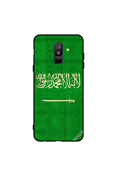 Covernex غطاء حماية لهاتف سامسونج جالاكسي A6+ (2018) بعلم المملكة العربية الس...