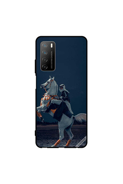 Covernex غطاء حماية لهاتف Honor Play 4 - شاب على حصان