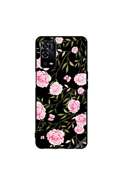 Covernex غطاء حماية لهاتف Oppo A55/56 بنقشة ورود وردية في باقات من الأوراق ال...