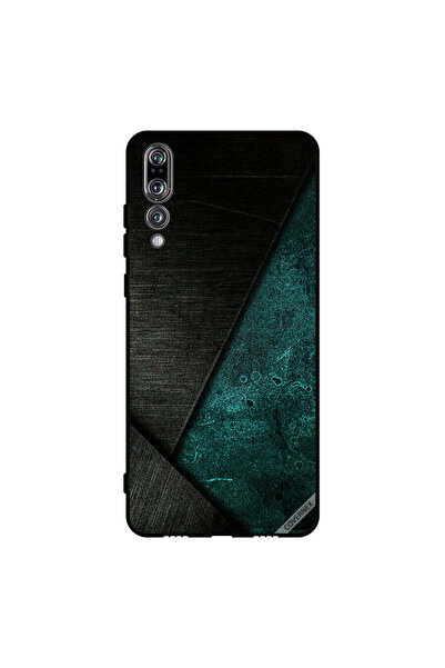 Covernex غطاء حماية لهاتف هواوي بي 20 برو بنمط أسود وأخضر غامق