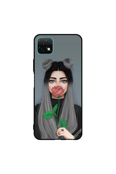 Covernex Protective Case Cover For HUAWEI nova Y60 Cute Girl Hide Mouth On Pe...