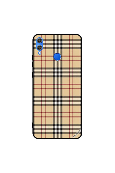 Covernex غطاء حماية لهاتف Honor 8X بخطوط حمراء وسوداء على القماش