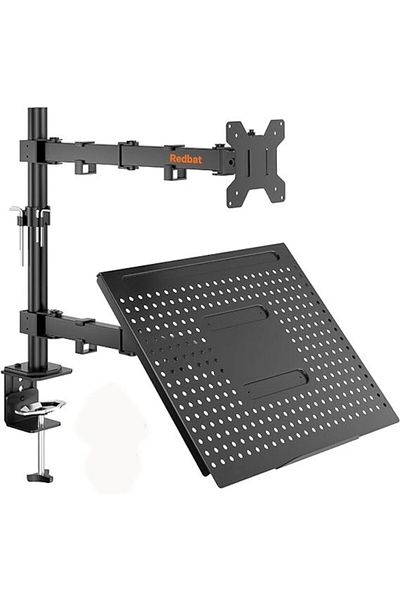 OEM 2-in-1 Monitor and Laptop Stand, LCD LED Screen 13-32 inches, Adjustable, VESA 75/100, Black