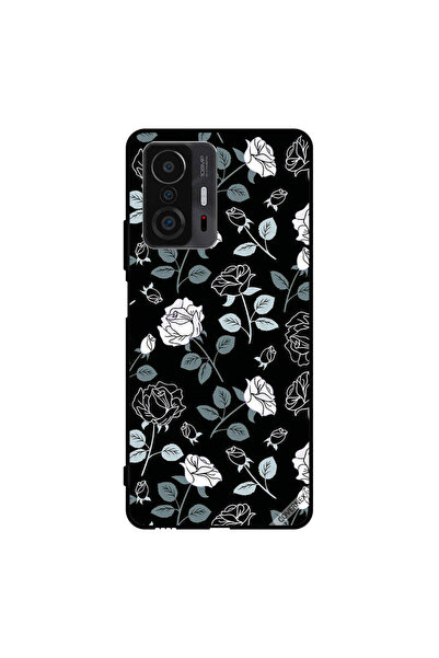 Covernex Protective Case Cover For Xiaomi 11T Pro B&w Floral Pattern