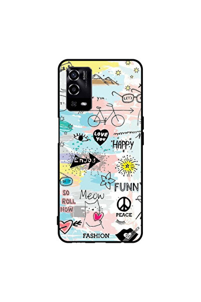 Covernex Protective Case Cover For Oppo A55/56 Doodle Meow Enjoy