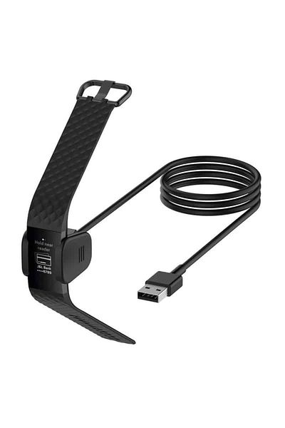 Edman Charging Cable for Fitbit Charge 3 Bracelet, Black