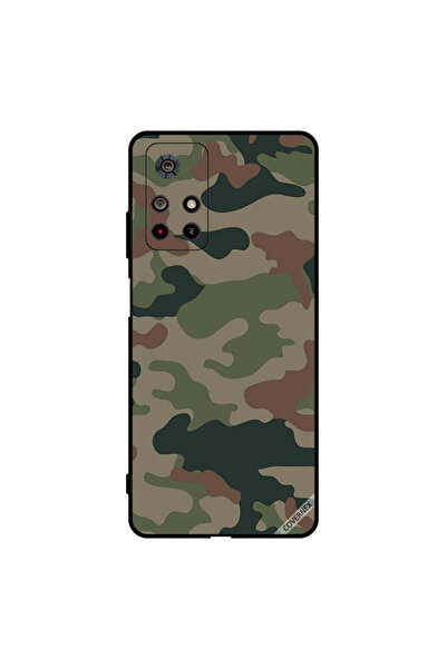 Covernex غطاء حماية لهاتف Poco M4 Pro بنمط مموه باللونين الأخضر والبني