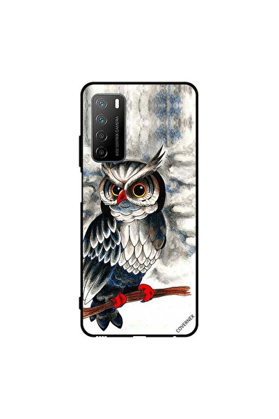 Covernex غطاء حماية لهاتف Honor Play 4 مع رسمة بومة