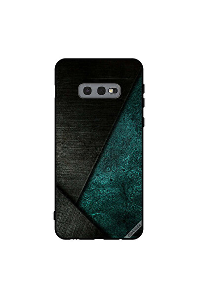 Covernex غطاء حماية لهاتف سامسونج جالاكسي S10e بنمط أسود وأخضر غامق