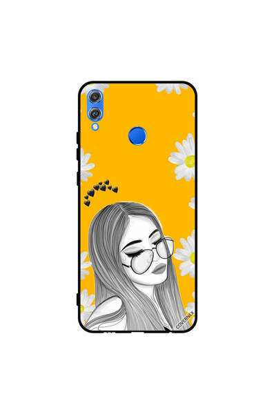 Covernex غطاء حماية لهاتف Honor 8X - فتاة تحب خيالات النظارات