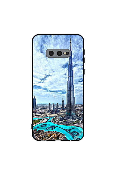 Covernex غطاء حماية لهاتف سامسونج جالاكسي S10e - برج خليفة - غيوم مؤثرة