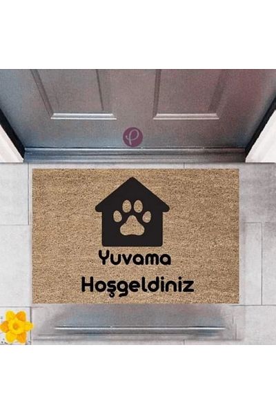 blueb Covoraș de ușă Decorativ Imprimare digitală Nesting Welcome P-2423